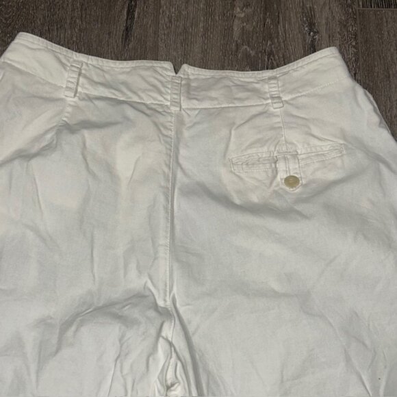 Liz Claiborne Sport 14 Petite White Pants Classic Fit Women’s Pleated - Picture 5 of 5